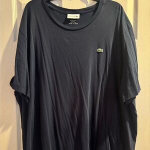 EUC Lacoste Navy Blue Short Sleeve Tee Casual Essential 3XLB